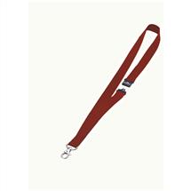 Durable Textile Badge Necklace/Lanyard 20 with Safety Release Red
