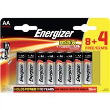 Energizer  | Energizer Max AA Alkaline Batteries (Pack 8 Plus 4 Free)