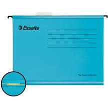 Esselte Suspension Files | Esselte Pendaflex A4 Reinforced Suspension File Card V Base Blue (Pack
