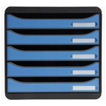 Exacompta Clean"Safe desk drawer organizer Plastic Black, Blue