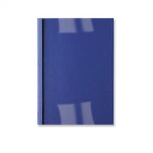 Document Clips | GBC LeatherGrain Thermal Binding Covers 3mm Royal Blue (100)
