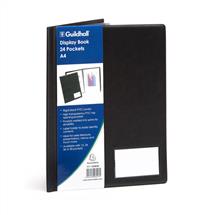 Display Books | Guildhall A4 Display Book 24 Pocket Black - Cdb24z