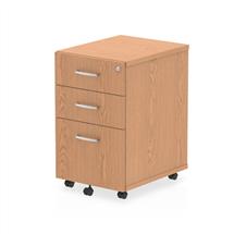 Dynamic I001660 office drawer unit Oak Melamine Faced Chipboard (MFC)