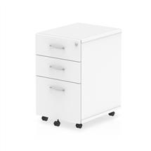 Dynamic I001654 office drawer unit White Melamine Faced Chipboard
