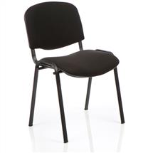 ISO Banqueting & Conference Chairs | ISO Stacking Chair Black Fabric Black Frame BR000055