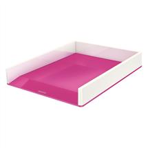 LEITZ Letter Trays | Leitz 53611023 desk tray/organizer Polystyrene Metallic, Pink