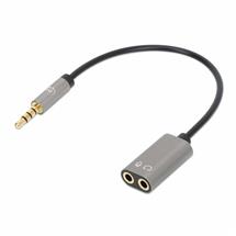 Manhattan Headset Adapter Cable with Stereo Audio YSplitter, 3.5mm,
