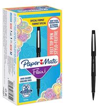 Paper Mate Fineliner & Felt Tip Pens | Papermate Flair felt pen Medium Black 36 pc(s) | In Stock