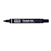 Pentel Permanent Markers | Pentel N 50 permanent marker Bullet tip Black 12 pc(s)