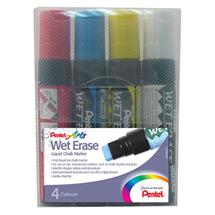 Pentel Chalk Markers | Pentel Wet Erase Chalk Marker Chisel Tip 1015mm Line Assorted Colours