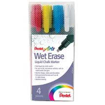Pentel Wet Erase Chalk Marker Chisel Tip 24mm Line Assorted Colours
