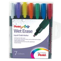 Chalk Markers | Pentel Wet Erase Chalk Marker Chisel Tip 24mm Line Assorted Colours