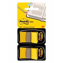 PostIt Index Dispenser Dual Pack Repositionable 25x43mm 2x50 Tabs