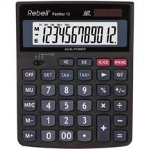 Rebell REPANTHER 12 BX 12 Digit Desktop Calculator Black REPANTHER 12