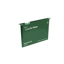 Rexel Crystalfile Extra A4 Suspension File 15mm Green (25)