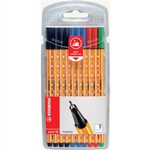 STABILO point 88 fineliner Black, Blue, Green, Red 10 pc(s)