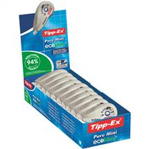 TippEx Pure ECO Mini Correction Tape Roller 5mmx6m White (Pack 10)