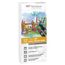 Tombow ABT Dual Brush Pen Set | Tombow ABT Dual Brush Pen Set felt pen Grey 12 pc(s)