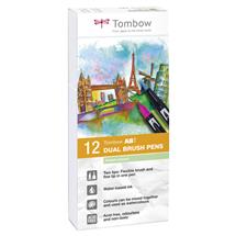 Tombow ABT Dual Brush Pen Set | Tombow ABT Dual Brush Pen Set felt pen Multicolour 12 pc(s)