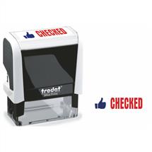 Trodat Office Printy 4912 Self Inking Word Stamp CHECKED 46x18mm