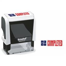 Trodat Office Printy 4912 Self Inking Word Stamp COMPLETED 46x18mm