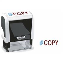 Trodat Office Printy 4912 Self Inking Word Stamp COPY 46x18mm Blue/Red