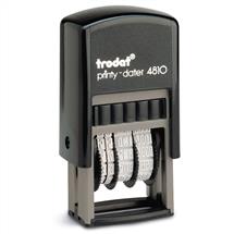 Ready Made Stamps | Trodat Printy 4810 Self Inking Budget Mini Date Stamp Black Ink