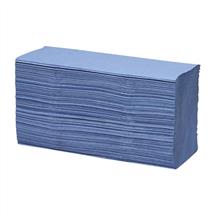 Valuex Hand Towel Z Fold 1 Ply Blue 250 Sheet (Pack 12) - 1104063