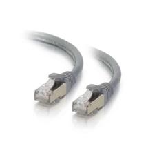 10m Cat6a Shielded Booted Network Patch Cable - Grey