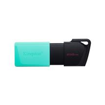 Black, Turquoise | Kingston Technology DataTraveler 256GB USB3.2 Gen1 Exodia M (Black +