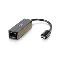 C2G Black USB-C Male to Ethernet RJ45 Female Network Adaptor