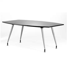 Hi-Gloss | Dynamic High Gloss 1800mm Writable Boardroom Table Black Top I003056