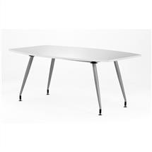 Hi-Gloss | Dynamic High Gloss 1800mm Writable Boardroom Table White Top I003057