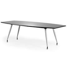 Hi-Gloss | Dynamic High Gloss 2400mm Writable Boardroom Table Black Top I003058