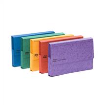 Document Wallets | Europa Document Wallet Manilla A3 Half Flap 225gsm Assorted (Pack 25)