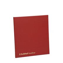 Guildhall Headliner Account Book Casebound 298x273mm 4 Debit 12 Credit