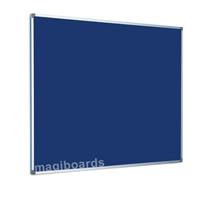 Magiboards Slim Frame Blue Felt Noticeboard Aluminium Frame