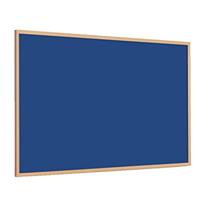 Magiboards Slim Frame Blue Felt Noticeboard Wood Frame 1500x1200mm