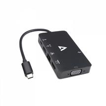 V7 Graphics Adapters | V7 V7UC-U3CRJ45HDVG-BLK USB graphics adapter 3840 x 2160 pixels Black
