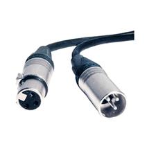 2m 3 Pole XLR Male to XLR Female Cable | Quzo UK