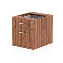 Dynamic I001639 office drawer unit Walnut Melamine Faced Chipboard