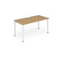 Evolve | Evolve Plus 1400mm Single Starter Desk Oak Top White Frame BE115