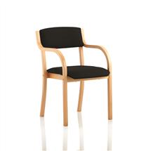 Madrid Visitors Chairs | Madrid Visitor Chair Black With Arms BR000084 | In Stock