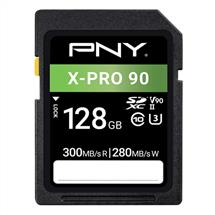 PNY XPRO 90. Capacity: 128 GB, Flash card type: SDXC, Flash memory
