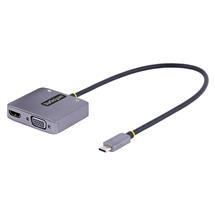 StarTech.com USB C Video Adapter, USB C to HDMI VGA Multiport Adapter,