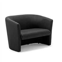 Neo Reception Chairs | Neo Twin Tub Black Fabric BR000106 | In Stock | Quzo