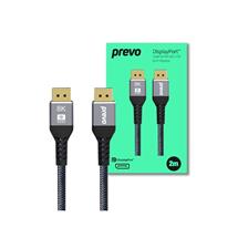 Prevo | Prevo DP142M DisplayPort Cable, DisplayPort 1.4 (M) to DisplayPort 1.4