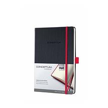 Conceptum Writing Notebooks | Sigel Conceptum writing notebook A4 194 sheets Black, Red