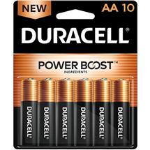 Duracell Plus Disposable Batteries | Duracell Plus AA Alkaline Battery (Pack 10) MN1500B10PLUS