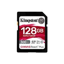 Kingston Memory Cards | Kingston Technology 128GB Canvas React Plus SDXC UHSII 300R/260W U3